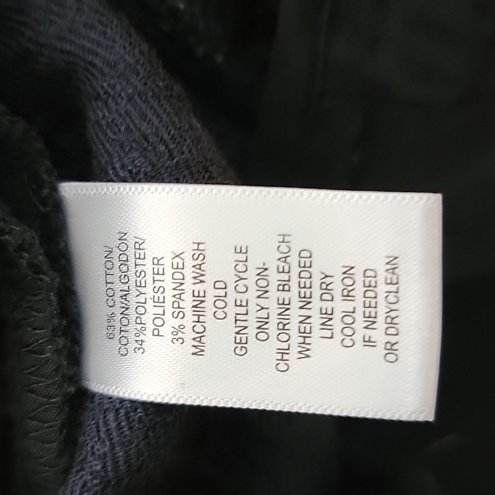 LOFT dress pants "Marissa Skinny" size 8 tall, black with navy diamond print - Picture 6 of 9